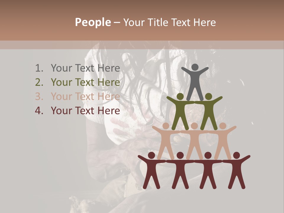 Demon Body Terror PowerPoint Template