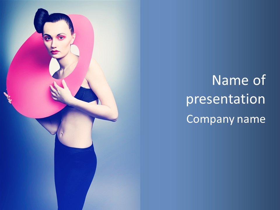 Fashion Person Make Up PowerPoint Template