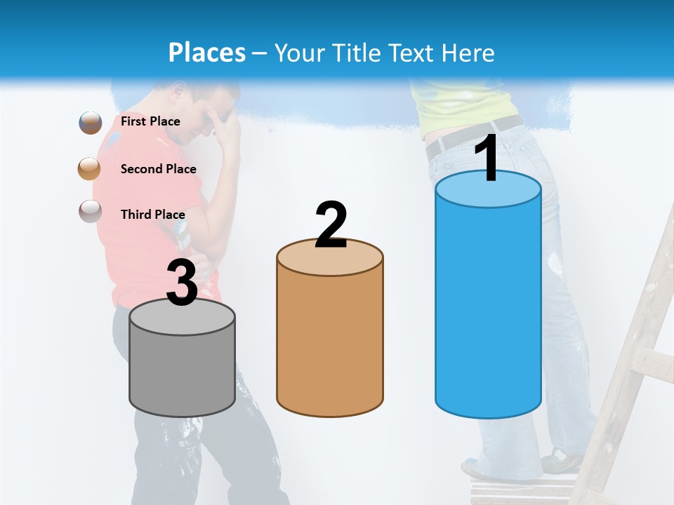 Colorful Background Worker PowerPoint Template