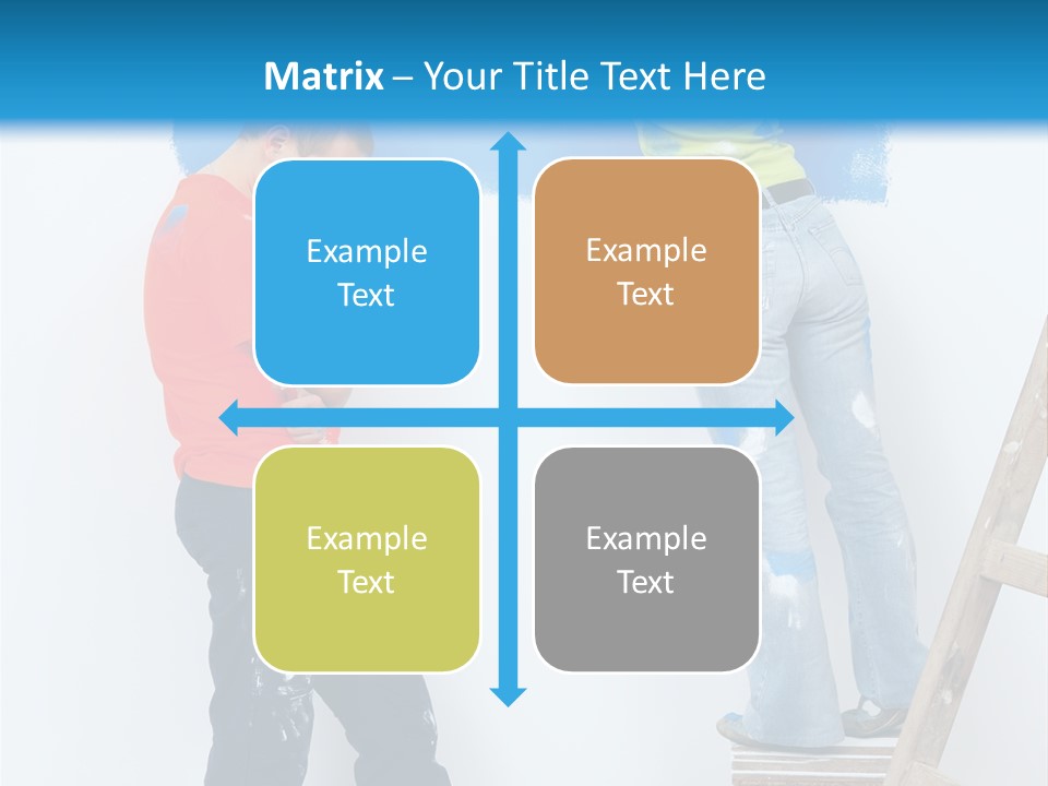 Colorful Background Worker PowerPoint Template