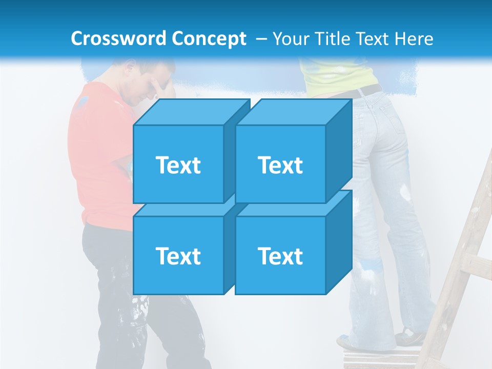 Colorful Background Worker PowerPoint Template