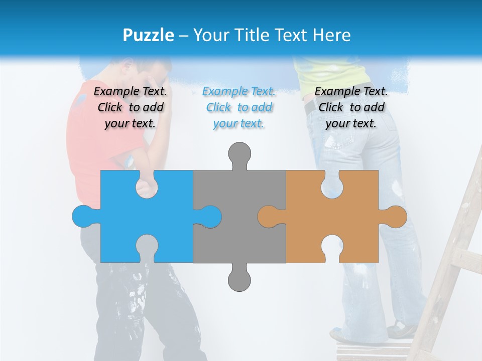 Colorful Background Worker PowerPoint Template