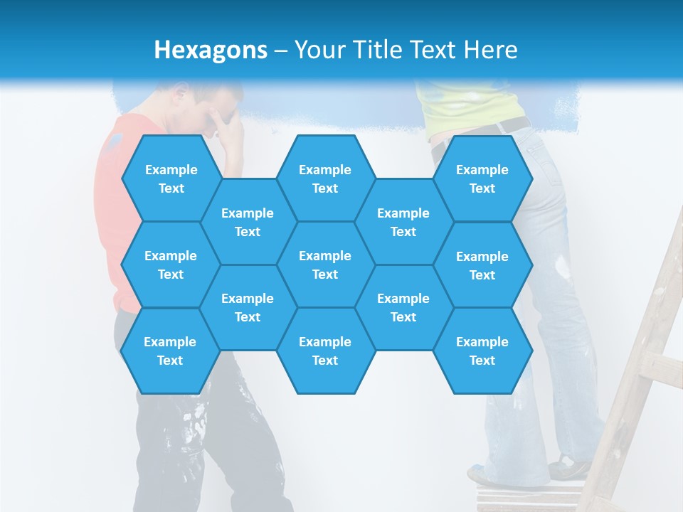 Colorful Background Worker PowerPoint Template