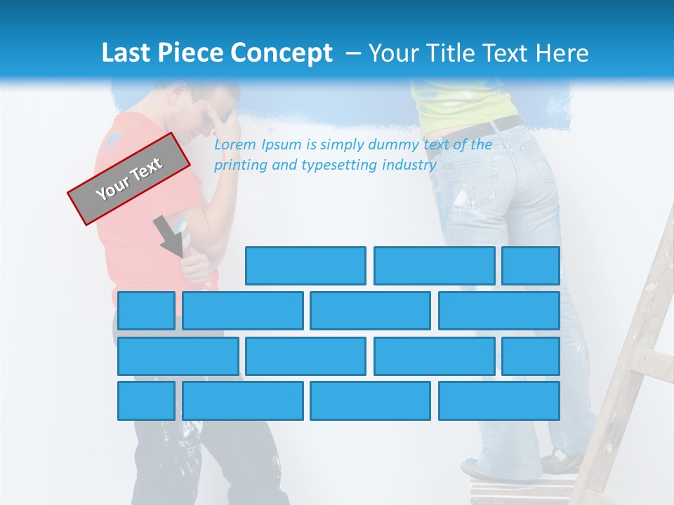 Colorful Background Worker PowerPoint Template