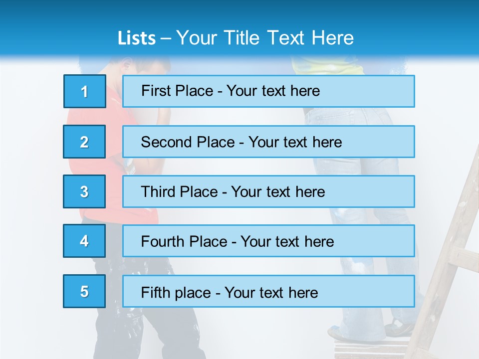 Colorful Background Worker PowerPoint Template