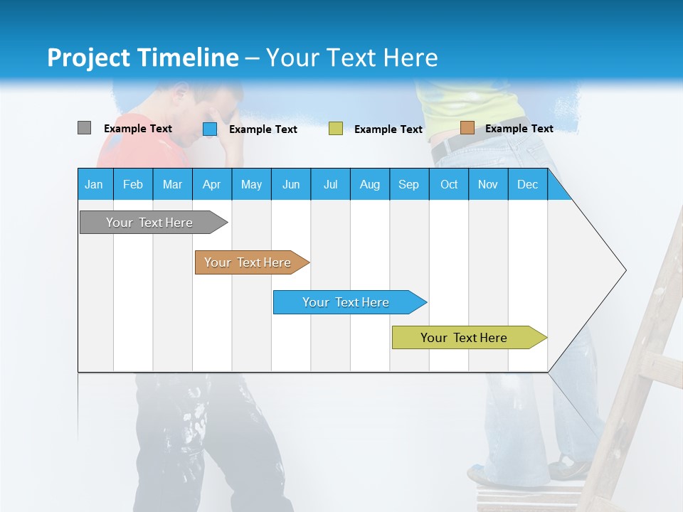 Colorful Background Worker PowerPoint Template
