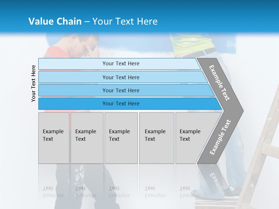 Colorful Background Worker PowerPoint Template