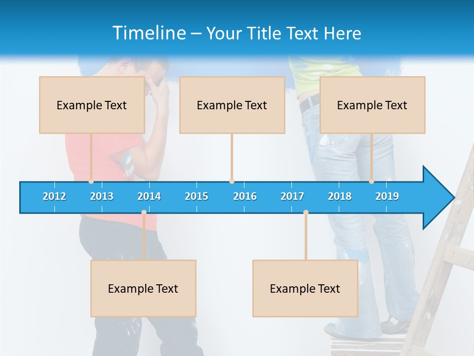Colorful Background Worker PowerPoint Template