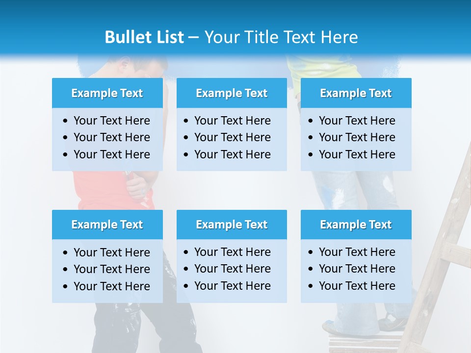 Colorful Background Worker PowerPoint Template