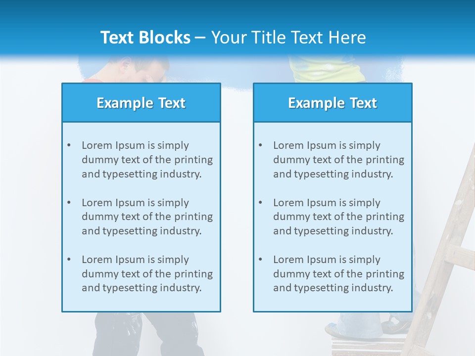 Colorful Background Worker PowerPoint Template