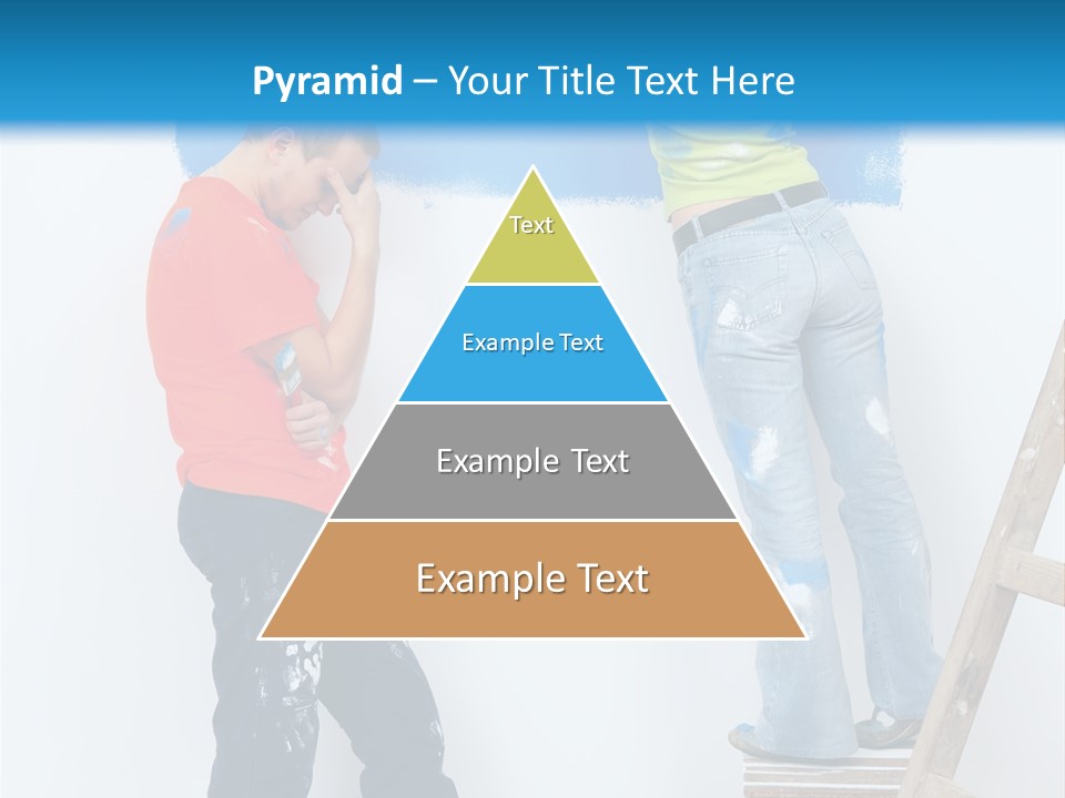 Colorful Background Worker PowerPoint Template