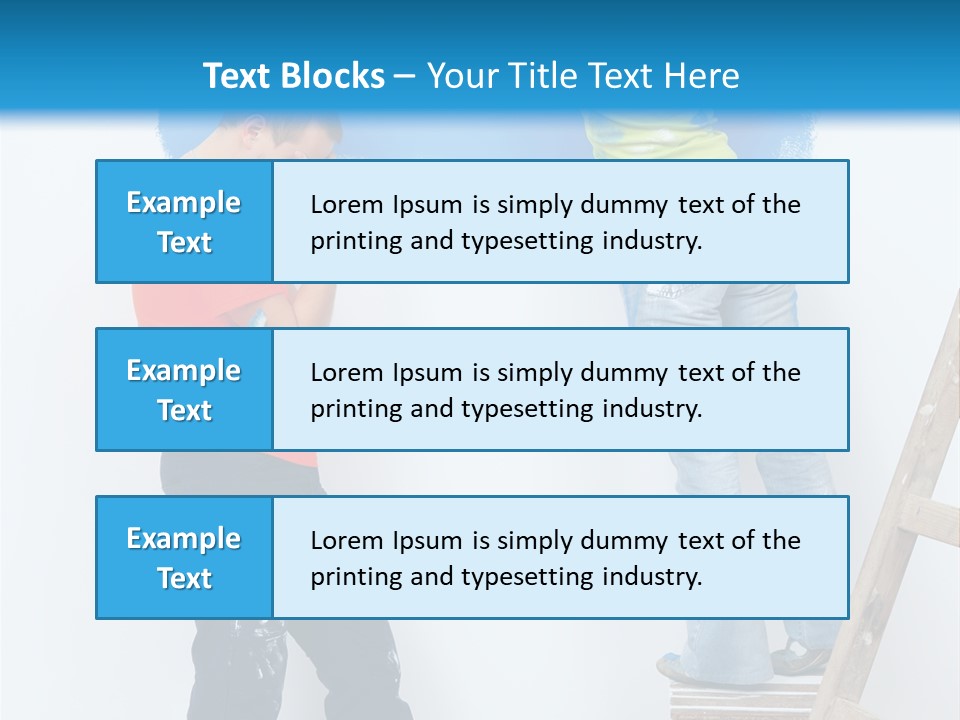 Colorful Background Worker PowerPoint Template