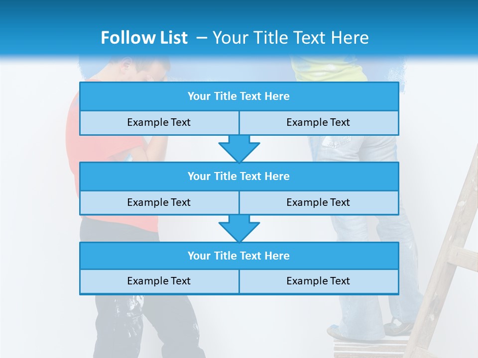 Colorful Background Worker PowerPoint Template