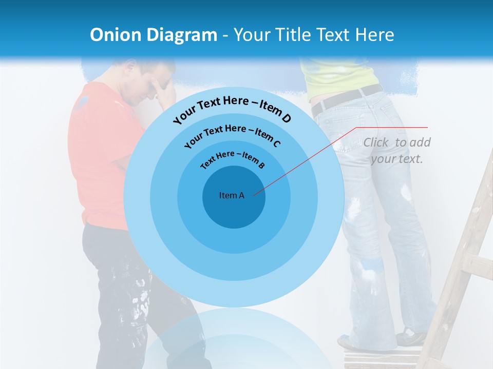 Colorful Background Worker PowerPoint Template