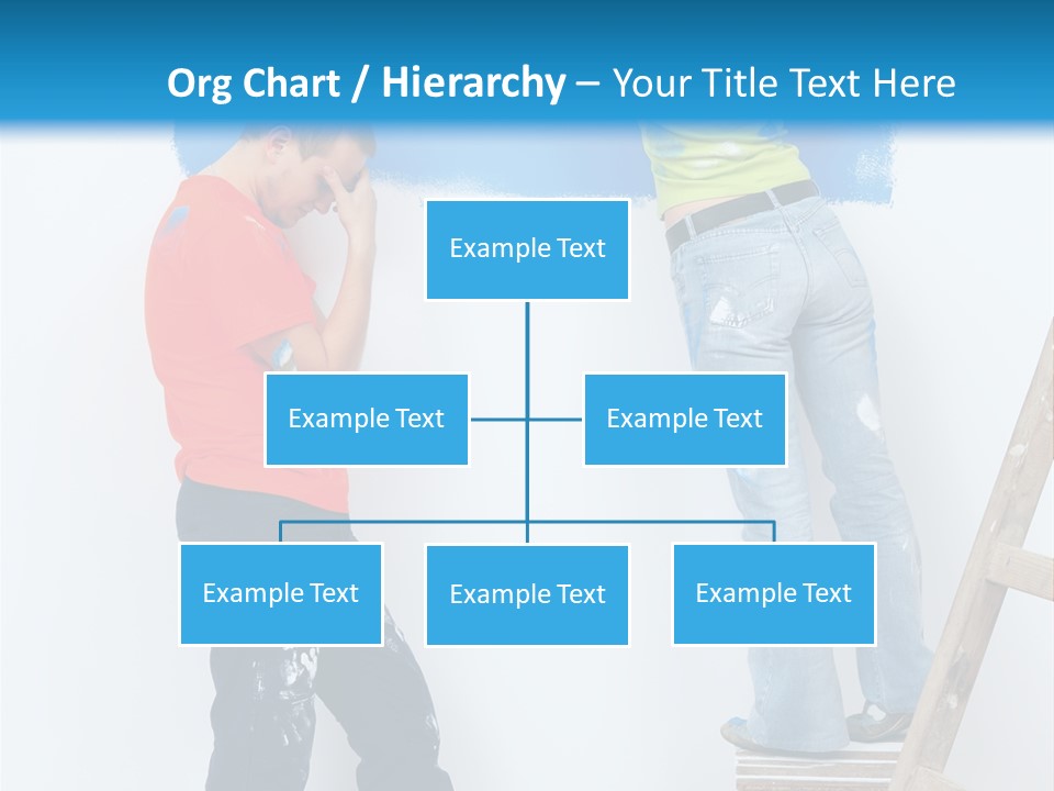 Colorful Background Worker PowerPoint Template