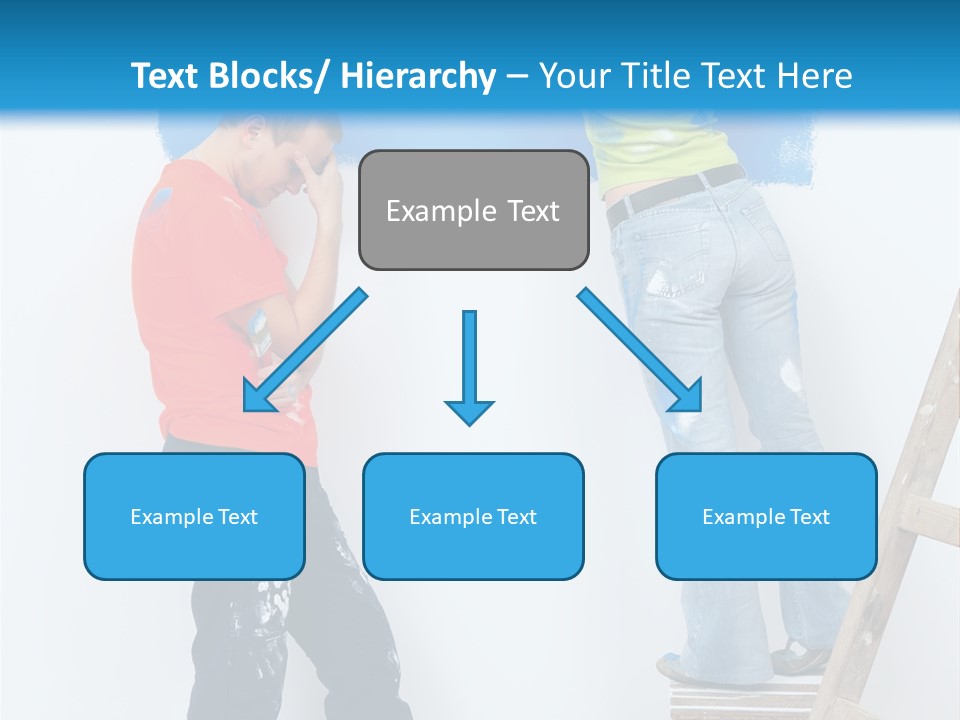Colorful Background Worker PowerPoint Template