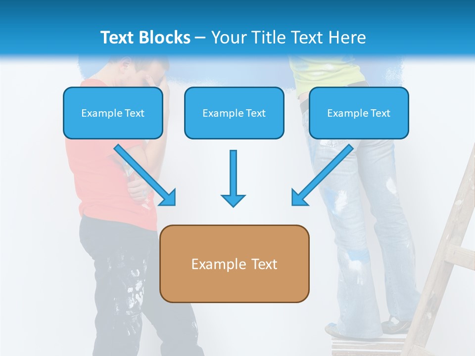 Colorful Background Worker PowerPoint Template