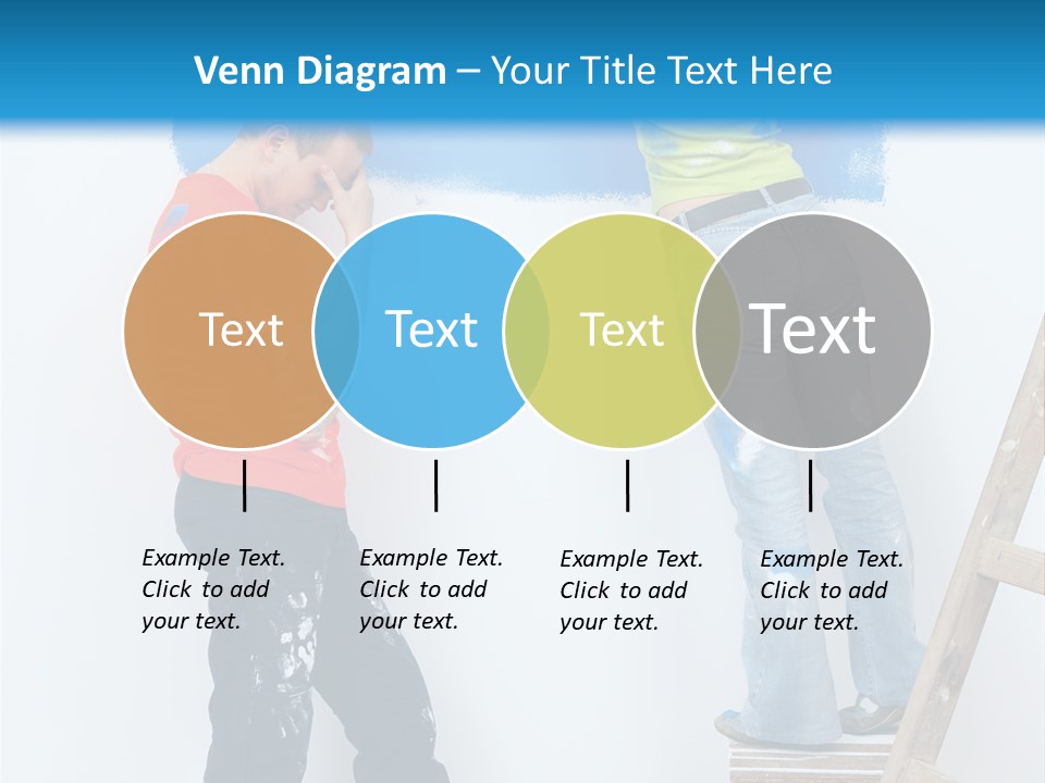 Colorful Background Worker PowerPoint Template