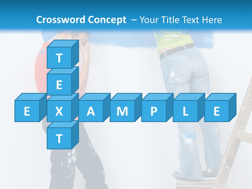 Colorful Background Worker PowerPoint Template