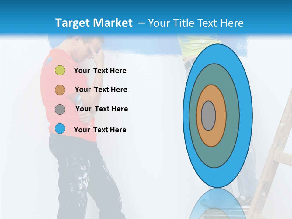 Colorful Background Worker PowerPoint Template