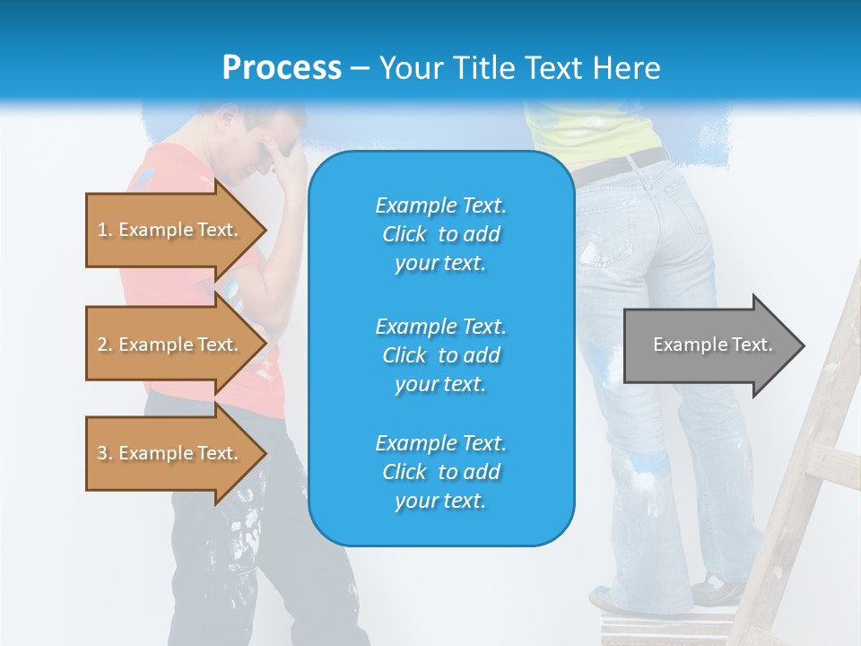 Colorful Background Worker PowerPoint Template