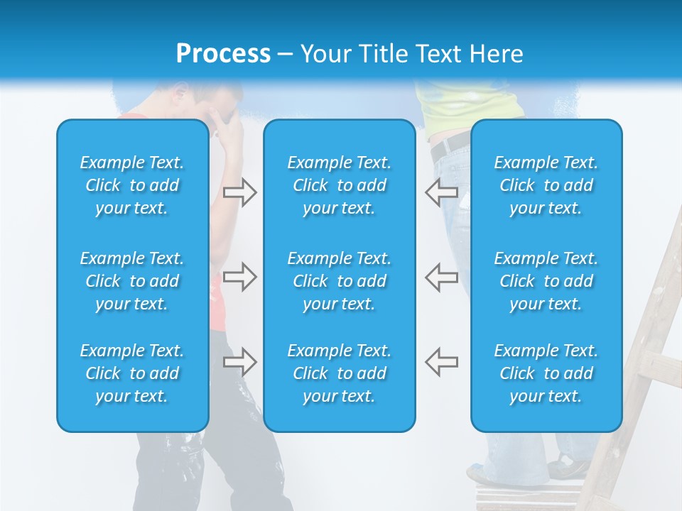 Colorful Background Worker PowerPoint Template