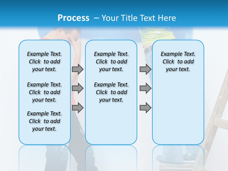 Colorful Background Worker PowerPoint Template