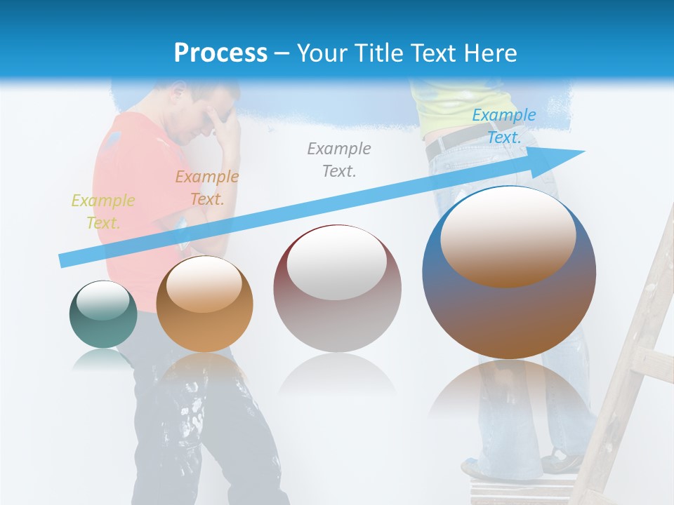 Colorful Background Worker PowerPoint Template