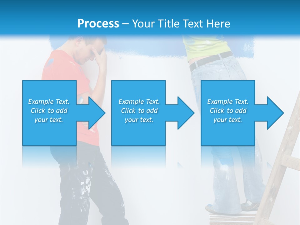 Colorful Background Worker PowerPoint Template