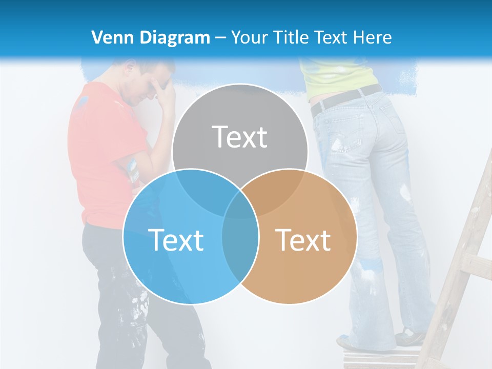 Colorful Background Worker PowerPoint Template