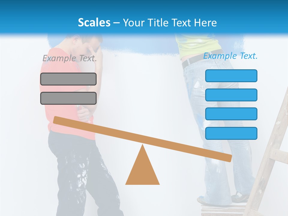 Colorful Background Worker PowerPoint Template