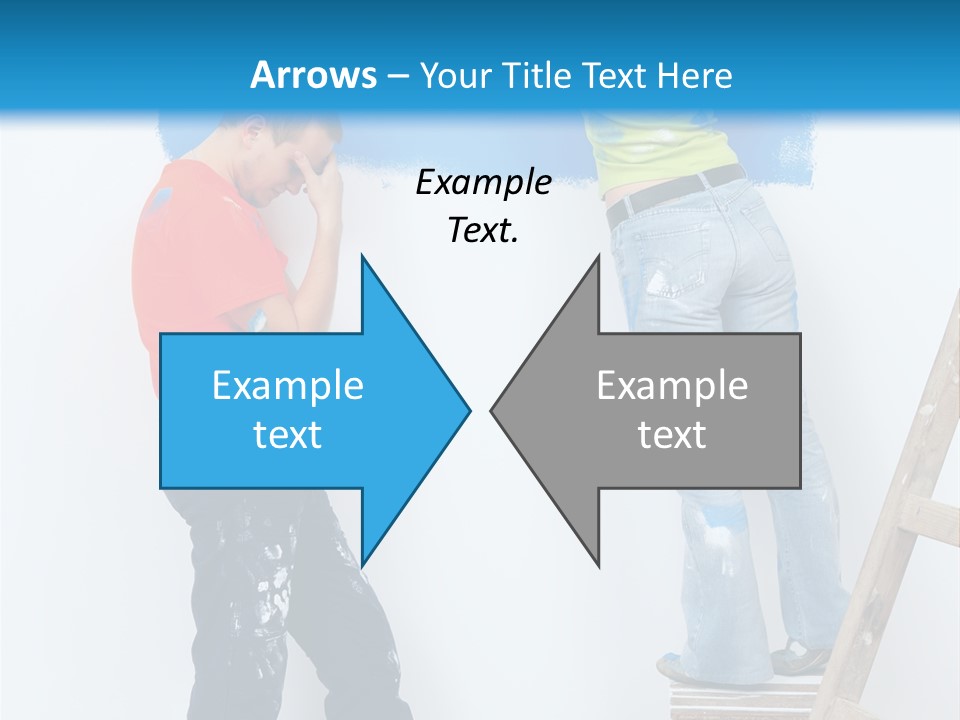 Colorful Background Worker PowerPoint Template
