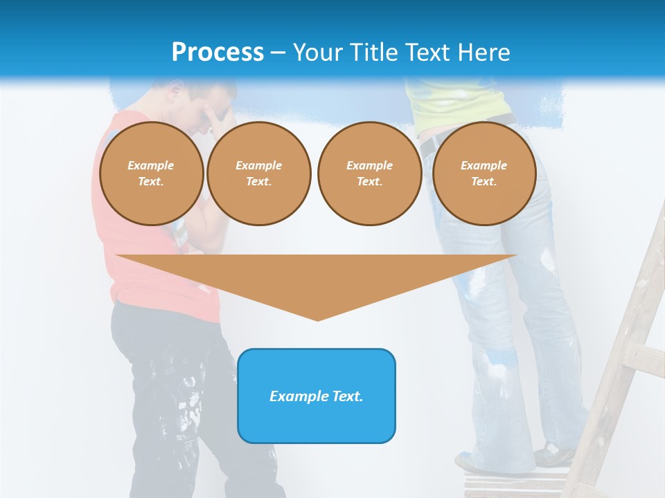 Colorful Background Worker PowerPoint Template
