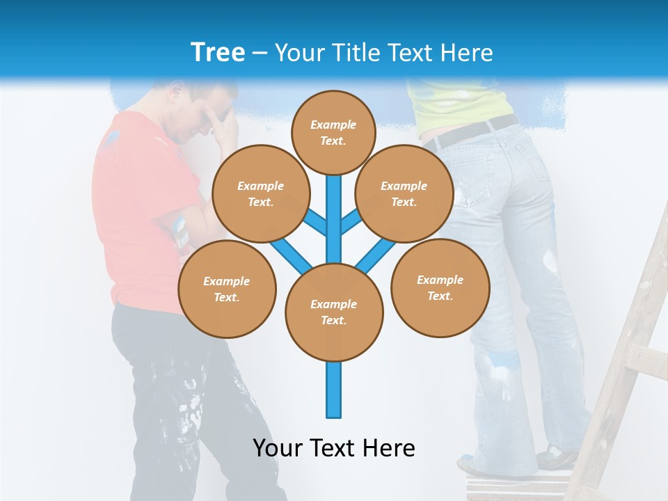 Colorful Background Worker PowerPoint Template