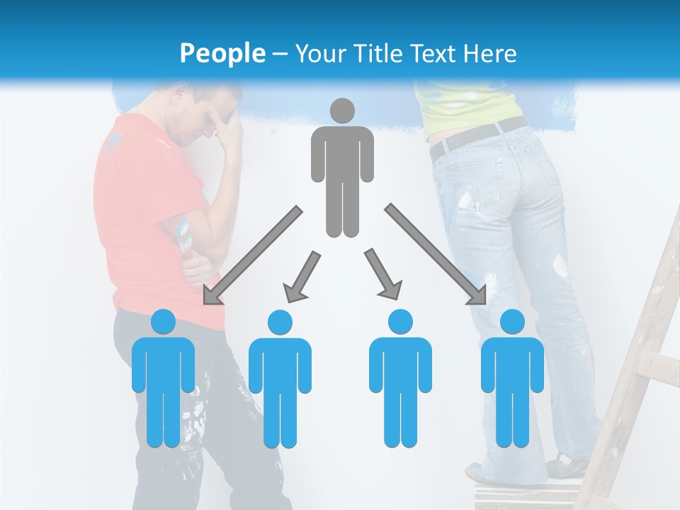 Colorful Background Worker PowerPoint Template