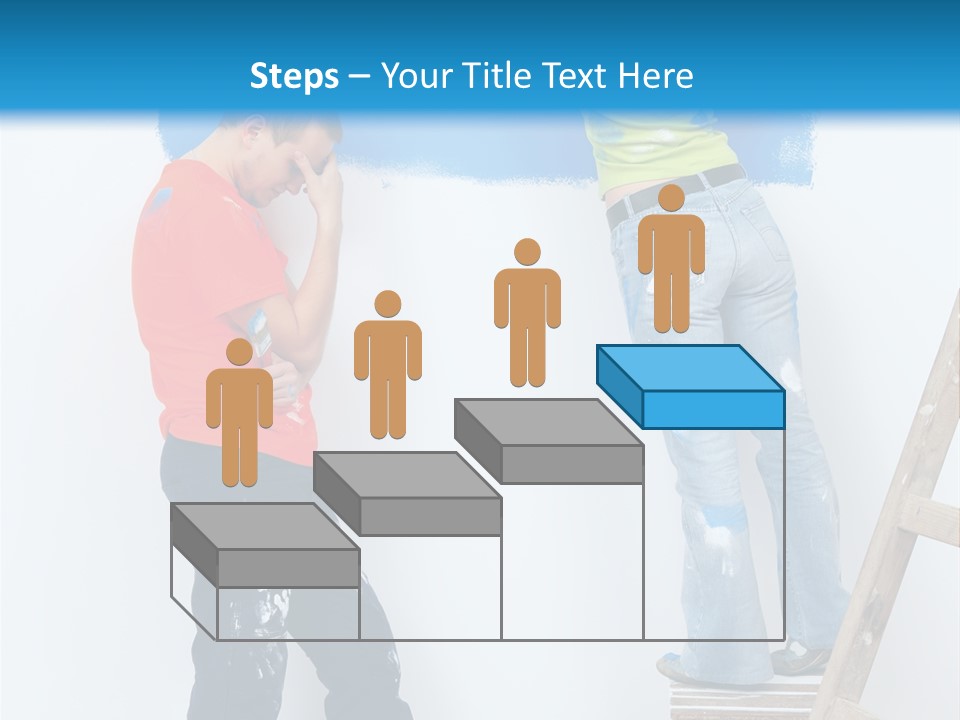 Colorful Background Worker PowerPoint Template