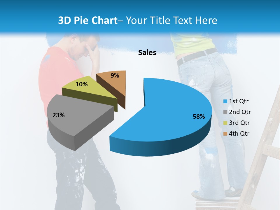 Colorful Background Worker PowerPoint Template