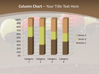 Fruit Inside Chocolate Fondue PowerPoint Template