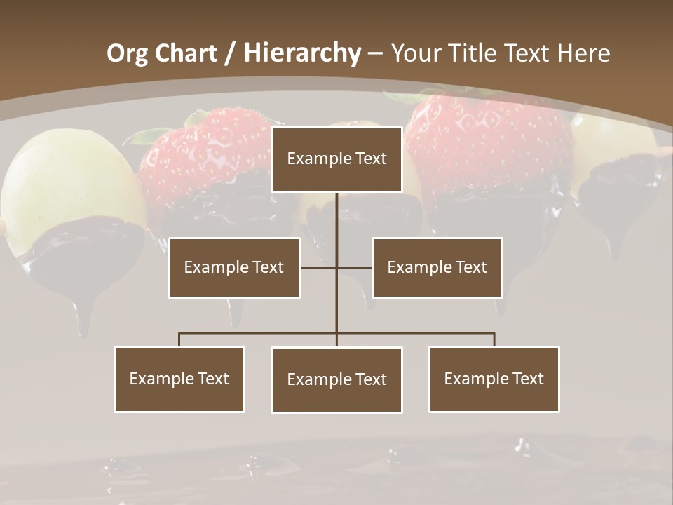 Fruit Inside Chocolate Fondue PowerPoint Template