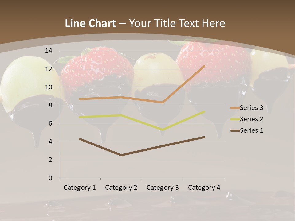 Fruit Inside Chocolate Fondue PowerPoint Template