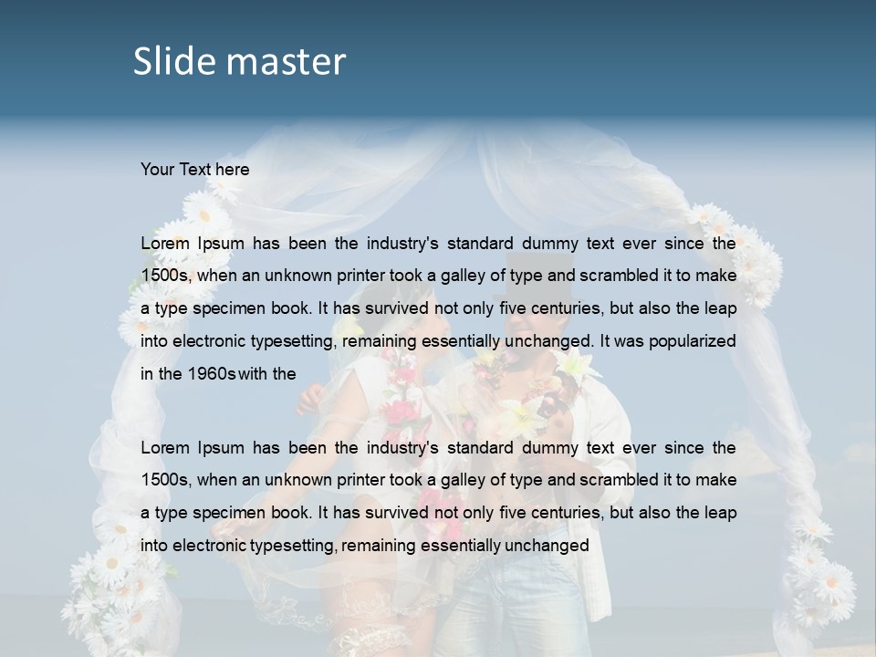 Decoration Pacific Woman PowerPoint Template