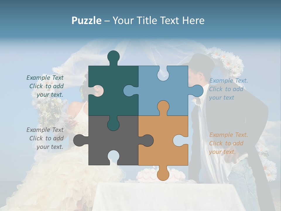 Floral Cheerful Putting PowerPoint Template