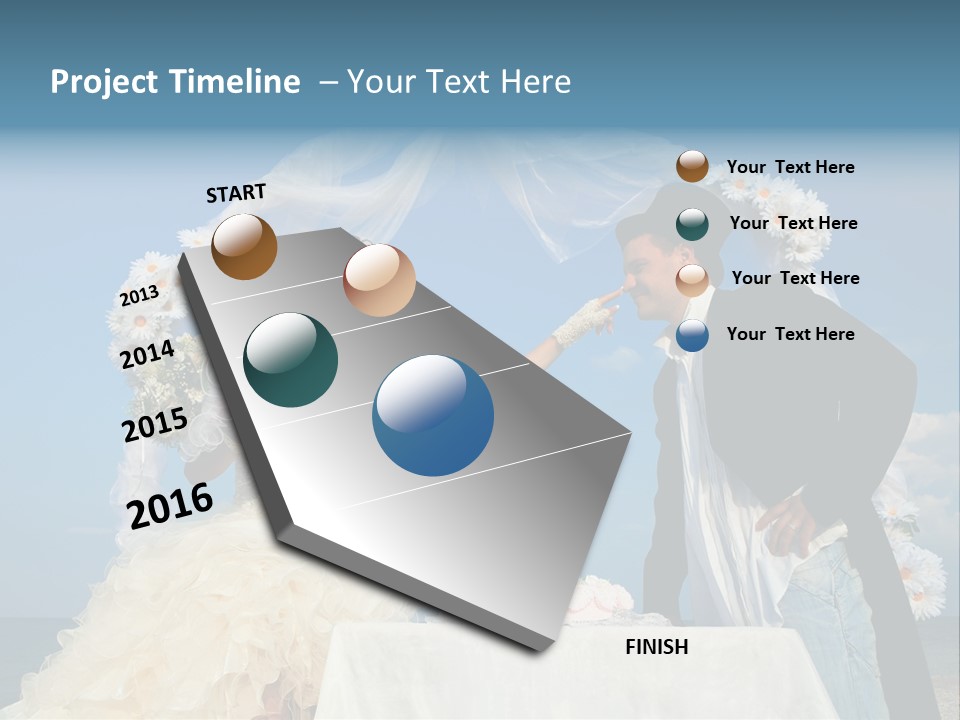 Floral Cheerful Putting PowerPoint Template