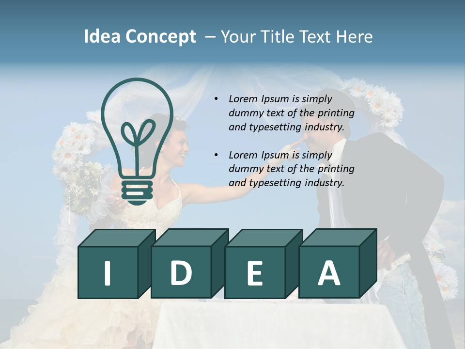 Floral Cheerful Putting PowerPoint Template