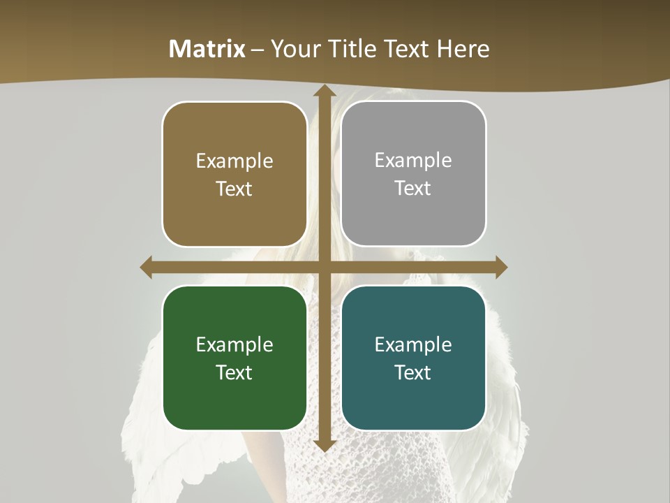 Kid Blond Portrait PowerPoint Template