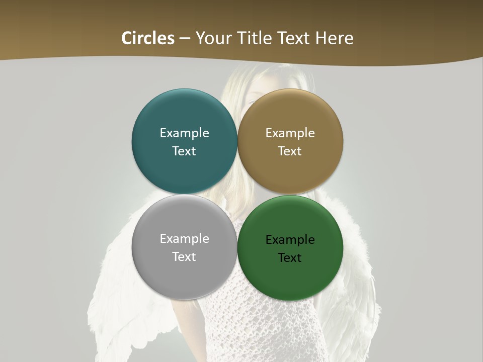 Kid Blond Portrait PowerPoint Template