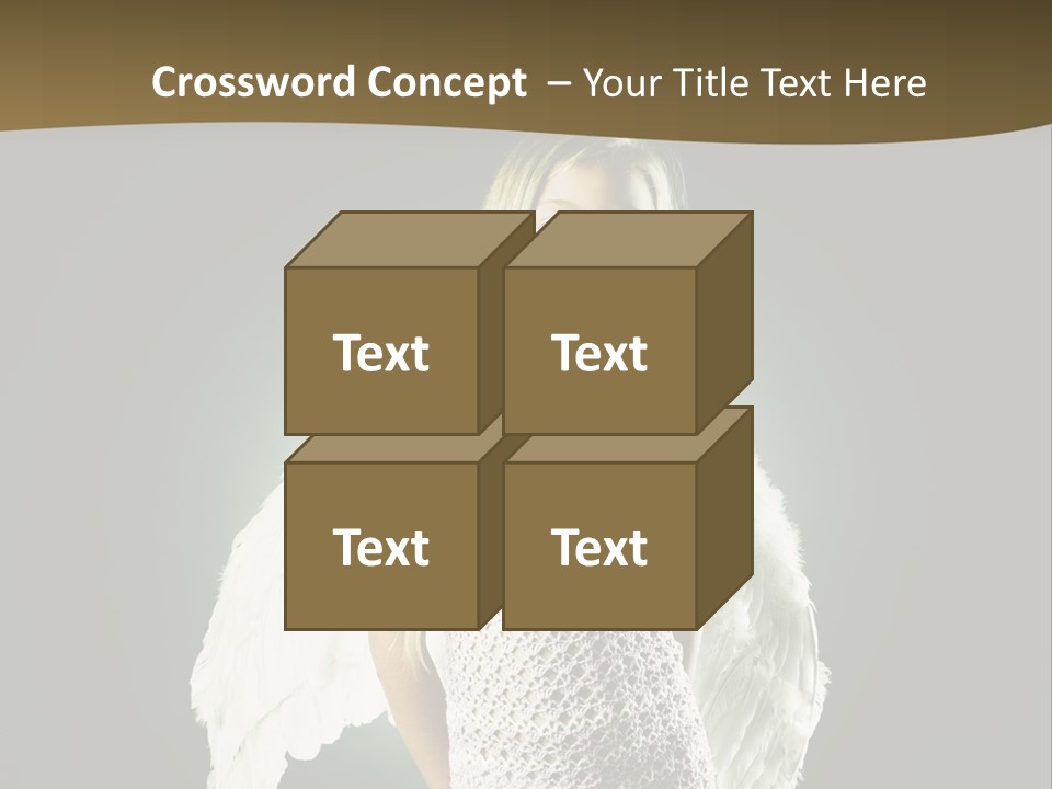 Kid Blond Portrait PowerPoint Template