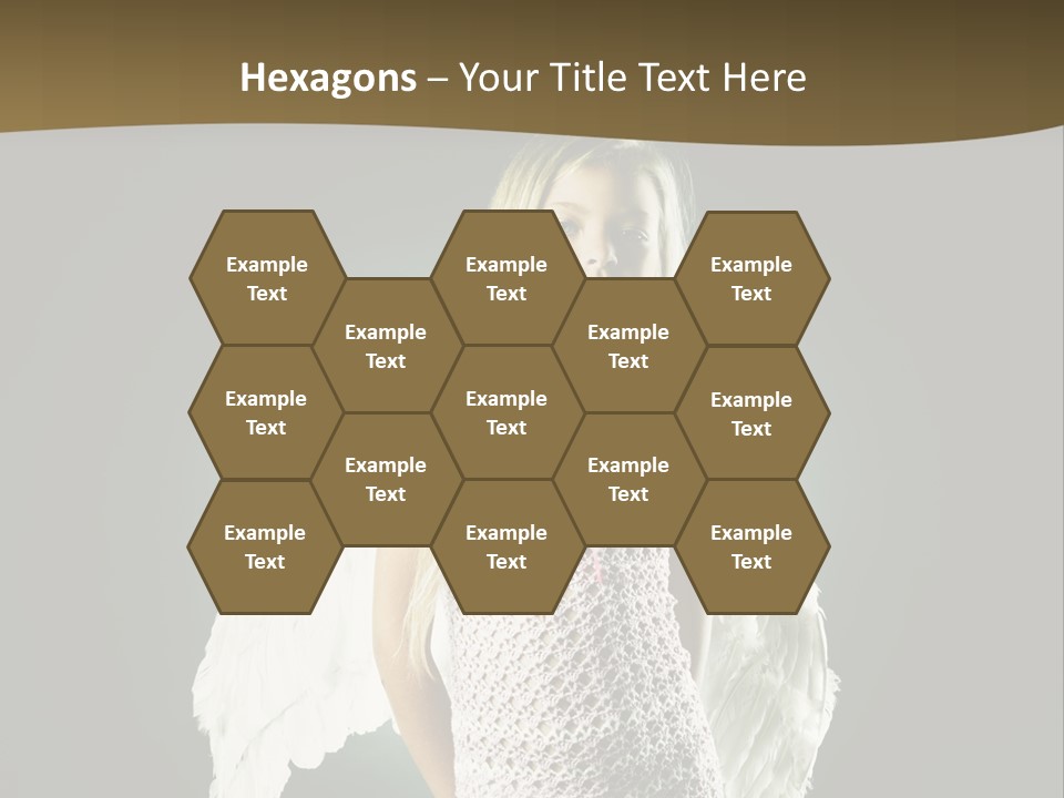 Kid Blond Portrait PowerPoint Template