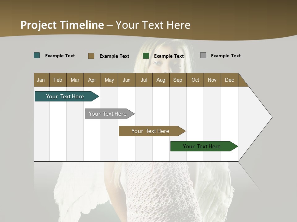 Kid Blond Portrait PowerPoint Template