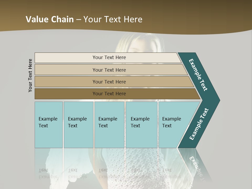 Kid Blond Portrait PowerPoint Template